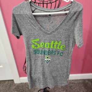 Seattle Sounders v neck t-shirt